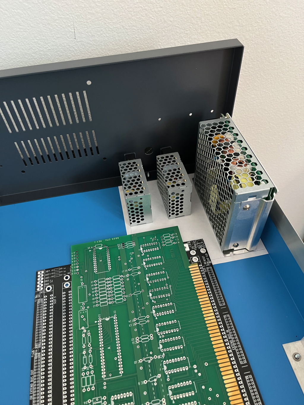 Trying out power supply placements.