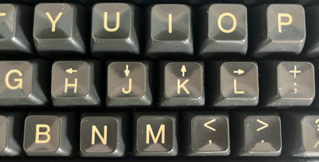 The origin of vi's navigation keys.