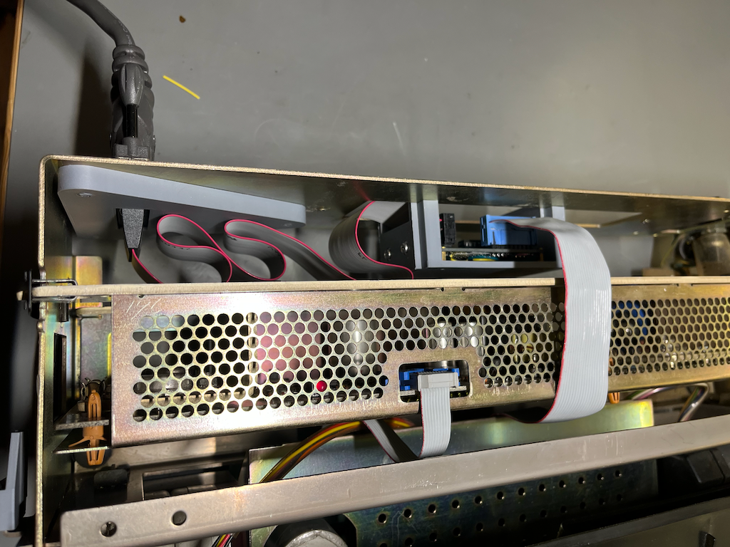 Bustle-mounted DB25 and MAX232